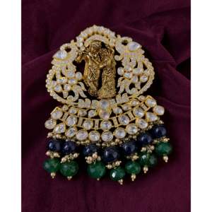 Pendentif en argent et moissanite Sangeetha Jewellers Hyd - Product Image 1