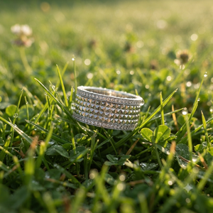 Unique Fine Design 925 Sterling Silver Lab Grown <b>Diamond</b> Studded Wedding Band Luxury Half Eternity Channel Set <b>Rings</b> Unisex Gift - Product Image 5
