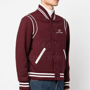 Chaqueta Clásica Letterman para Hombre, Manga Larga, Informal, Abrigo Cálido para Actividades al Aire Libre, Chaqueta Letterman para Hombre - Product Image 2