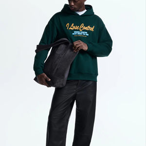 Hoodie de style streetwear personnalisable, pull oversize en molleton de coton premium - Product Image 1