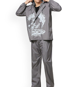 Nouvel ensemble coupe-vent en nylon pour homme avec logo personnalisé RTS, panneaux contrastés et pantalon, idéal pour l'été, respirant, style streetwear, veste zippée. - Product Image 3
