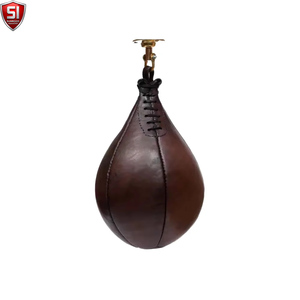 Speed Ball PU Leather <b>Boxing</b> <b>Reflex</b> <b>Bag</b> Black Orange Hanging Punching <b>Bag</b> for Training Practice - Product Image 1