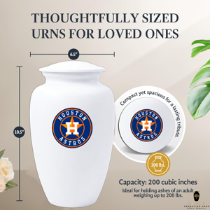 โกศบรรจุอัฐิสำหรับผู้ใหญ่ สไตล์ยุโรป ลายกีฬา เป็นมิตรกับสิ่งแวดล้อม ทนทาน สำหรับแฟนเบสบอล - Product Image 4