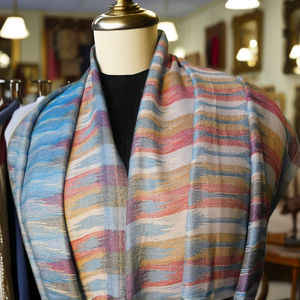 Elegante estola de seda para mujer, accesorio de estilo indio y pakistaní a la moda para adultos - Product Image 5