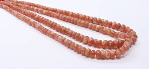 Perles rondes lisses en pierre de soleil naturelle 6-8MM, perles de pierre de soleil de 16 pouces, perles rondes lisses en pierre de soleil pour la fabrication de bijoux - Product Image 2