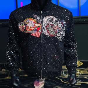 Sudaderas con Pedrería en Toda la Superficie para Hombre y Mujer, con Impresión DTF, Talla Personalizada, Sudaderas con Cremallera - Product Image 2