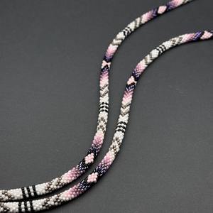 สร้อยคอประดับลูกปัดทำมือ ดีไซน์เก๋ สีขาว ชมพู ดำ เทา ม่วง สไตล์โบฮีเมียน เหมาะสำหรับงานแต่งงาน ของขวัญวันฮาโลวีน - Product Image 6