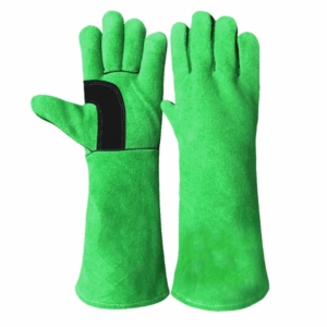 Premium Quality Heavy-Duty Cowhide Split Leather Safety <b>Gloves</b> Industrial Reinforced Hand Protection for Welding Construction - Product Image 4