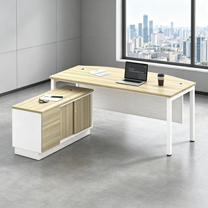 Escritorio de Oficina Rectangular de Acero Boras Ash de AY Office System, Diseño Moderno y Minimalista, Duradero, Independiente, para Oficina Comercial o en Casa - Product Image 5
