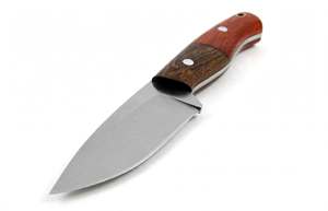 Outil utilitaire d'extérieur à lame fixe personnalisé en gros avec manche en bois bicolore - Product Image 2