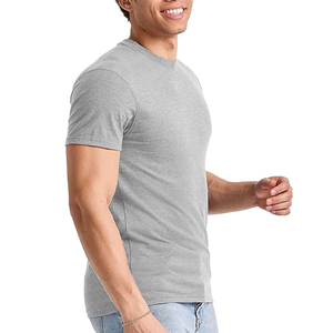 Men's High Quality 100% Cotton T-Shirt Customized Printing Loose Fit Heavyweight Men's T-Shirts - Product Image 2