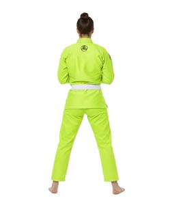 ชุดยิวยิตสูสีเหลืองนีออน พร้อมโลโก้สั่งทำ ชุดคาราเต้สีสั่งทำ ชุดยิวยิตสูมืออาชีพ - Product Image 1