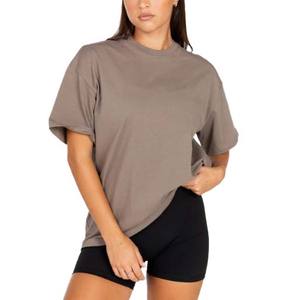 Camisetas de Algodón Ecológicas Transpirables de Corte Ajustado para Mujer, Estilo Casual, con Apliques de Botones, Tallas Personalizadas - Product Image 5