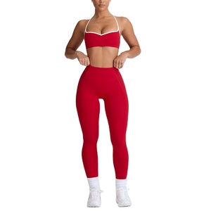 Soutien-gorge et legging sans couture 2 pièces personnalisés ensemble de yoga de remise en forme leggings d'entraînement pour femmes ensembles de yoga pour femmes - Product Image 2