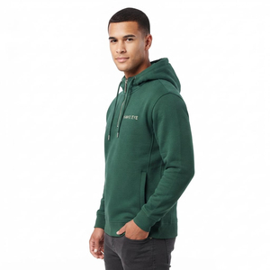 Sweat-shirt à capuche pour homme, taille régulière, demi-zip, avec cordon de serrage, en coton lourd 100% - Product Image 6