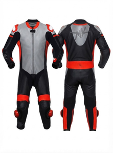 Combinaison de course MotoCP Elite Rawasaki unisexe en cuir de vachette/crocodile de qualité supérieure avec panneaux extensibles flexibles - Product Image 1