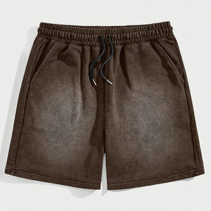 Pantalones Cortos Unisex Personalizados con Lavado Ácido Vintage, 100% Algodón, Cintura Elástica, Fabricante al por Mayor - Product Image 1