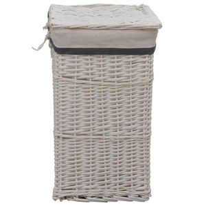 Panier à linge en osier de saule blanc - Product Image 3