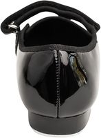 Chaussures de claquettes Baifa unisexes en cuir verni avec doublure en cuir véritable, nœud amovible, couleur et taille personnalisables, pour la danse sur scène, pour tout-petits et jeunes enfants