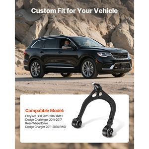 Kit de bras de suspension OEM avant supérieur et inférieur gauche et droit pour Chrysler 300 RWD 2011-2017, compatible 2011-2017 - Product Image 2