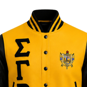 Veste Courte Femme en Satin Sigma Gamma Rho, Blouson Décontracté Zippé, Léger, Style Sororité, Vêtements de Mode Personnalisés, Vente en Gros - Product Image 3