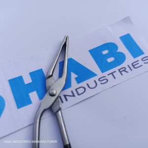 แหนบดัดขนคิ้วสแตนเลสโค้งมืออาชีพ HABI INDUSTRIES  รักษาสิ่งแวดล้อม ป้องกันไฟฟ้าสถิตย์ ผลิตด้วยมือ คุณภาพสูง - Product Image 5