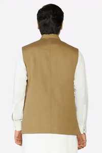 Gilet de costume classique boutonné, coupe ajustée, élégant, sans manches, pour le bureau - Product Image 4