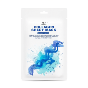 แผ่นมาส์กหน้าขมิ้นคอลลาเจนเพื่อการบำรุงผิวหน้าให้ชุ่มชื้นที่บ้าน - Product Image 2