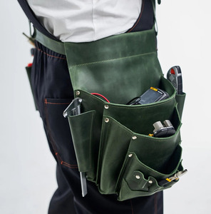 Wholesale high quality Manufacturer Custom Heavy Premium <b>Leather</b> <b>Tool</b> Belt Wholesale Genuine construction <b>leather</b> <b>tool</b> belt - Product Image 5