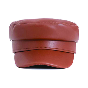 Gorra Deportiva de Cuero Genuino Más Vendida, para Hombre y Mujer, Color Marrón, Ajustable, Otoño Invierno, Gorras de Cuero Real, Color y Logotipo Personalizables - Product Image 1