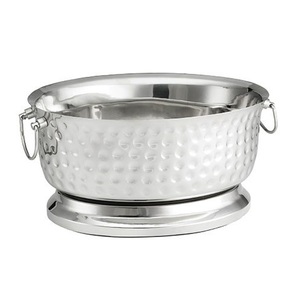 Refroidisseur de vin en métal pour la maison Hôtel Seau à glace en fer galvanisé Bière en métal Bac à boisson galvanisé de forme oblongue - Product Image 4