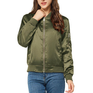 Veste en satin pour femme légère et élégante, doublée de nylon, respirante, entièrement personnalisable, veste de sport en satin pour femme - Product Image 5