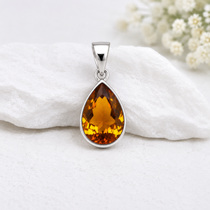 Ha Gems - Lote al por mayor de colgantes de plata de ley con cuarzo ahumado de calidad AAA en forma de corazón, el mejor regalo de aniversario, joyería de amor - Product Image 3