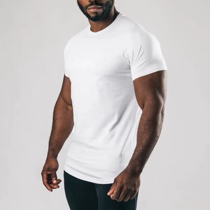 T-shirt de sport pour homme, coupe classique, style streetwear, séchage rapide, respirant, fitness, entraînement, Spandex/Coton 180g, fournisseur pakistanais, personnalisable - Product Image 4
