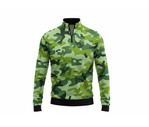 Casual Sublimation Quarter Zip Top Jacket Manufacturer <b>Men</b> Women Youth Sportswear Quick Dry Team <b>Pullover</b> - Product Image 5