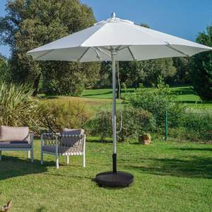 Base de parapluie de patio robuste de 50 LBS en résine de style en osier avec roues pour parapluies et bases de patio robustes - Product Image 2