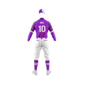 Wholesale Custom Team Set 100% Polyester Breathable Quick Dry Jersey <b>Pants</b> Elastic Waist Digital Printed Baseball Uniform - Product Image 4
