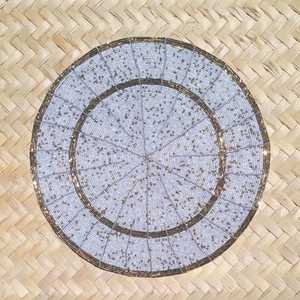 Premium <b>Beaded</b> Embroidered <b>Placemats</b> Decorative Handmade Table Mats for Dining Room Kitchen Wedding Party Events at cheap price - Product Image 2