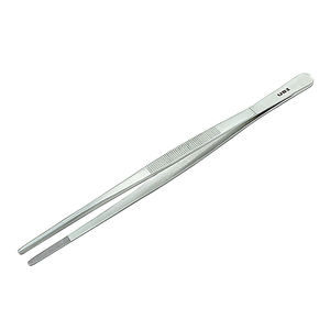 Pince de cuisine professionnelle UBI 26 cm extra longue en acier à haute teneur en carbone, à pointe inclinée, durable, pour usage commercial et domestique - Product Image 1