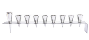 Acube Industries Minimalist Pomegranate Menorah Aluminum Candle Cups Handmade for Modern Home Decor Christmas Holiday Table - Product Image 3
