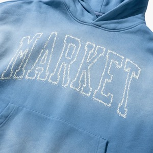 Sudadera con capucha bordada con letras del MERCADO personalizado | Sudadera de gran tamaño vintage | Sudaderas con capucha de lana de invierno para hombre Streetwear - Product Image 2