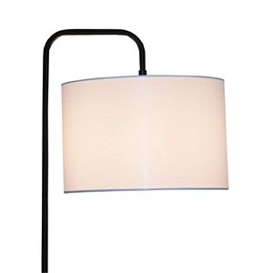 Lampada da Terra con Paralume Cilindrico Curvo, Luce Elegante per Soggiorno, Camera da Letto, Angolo Lettura, Ufficio - Product Image 3