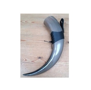 Corne à boire en buffle polie, style Viking, la plus vendue, avec agate médiévale, écologique, vente en gros - Product Image 2