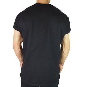 Camiseta de Manga Corta para Hombre, Cuello Redondo, Color Negro, Corte Regular, Tejido de Punto de Algodón, Estilo Casual - Product Image 2