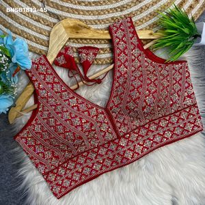 Blusa de Seda de Alta Calidad con Bordado y Lentejuelas en Patrón de Rayas, Lista para Usar y con Cuello en V, Proveedor y Exportador Mundial - Product Image 3