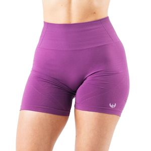 Shorts Deportivos de Compresión sin Costuras de Cintura Alta Color Morado para Mujer, Pantalones Cortos para Gimnasio, Fitness, Entrenamiento, Yoga, Ropa Deportiva - Product Image 1