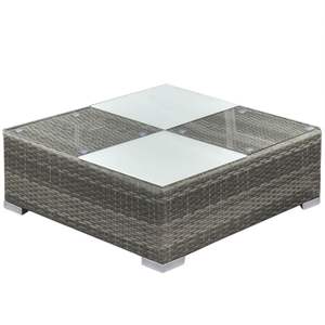 Conjunto de Muebles de Jardín Modulares Medianos de Ratán PE Gris - Product Image 6
