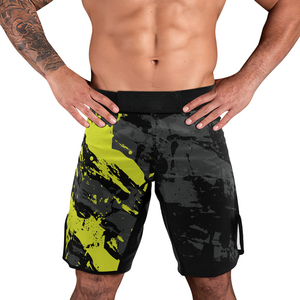 Custom MMA Grappling Shorts Polyester Front Sublimation Printed Martial Arts Gym Performance <b>Athletic</b> Training Shorts Men - Product Image 3