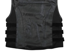 Chaleco de Cuero Perforado de Lujo para Hombre ORREN - Diseño Moderno de Carreras de Grado Profesional - Product Image 3
