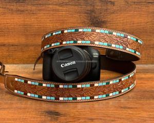 Cinturón de cámara de cuero genuino duradero y de moda, cómodas correas de hombro de tamaño ajustable para llevar cámara profesional - Product Image 2